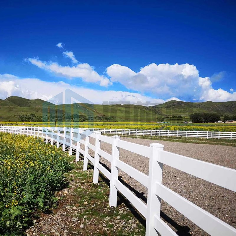 Easy Assemble 2 Rails 3 Rails DIY PVC Ranch Rail Fence
