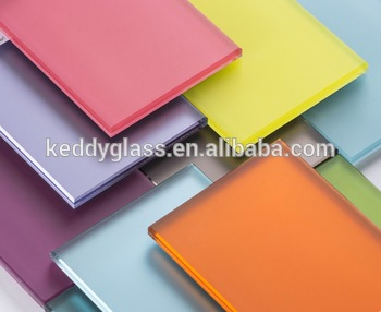 Red/Green/Blue/Orange/White/Black Color Colorful Paint Glass for Countertops, Background Walls, etc