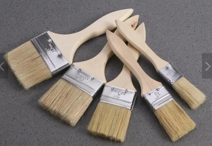 Qy Paint Brush Wooden Handle BBQ Brush