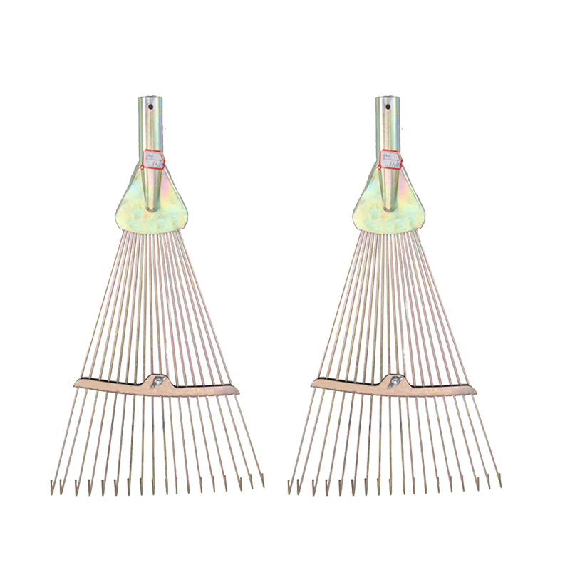 Hautine R123 Lawn Rake with Wooden Handle 18 Teeth