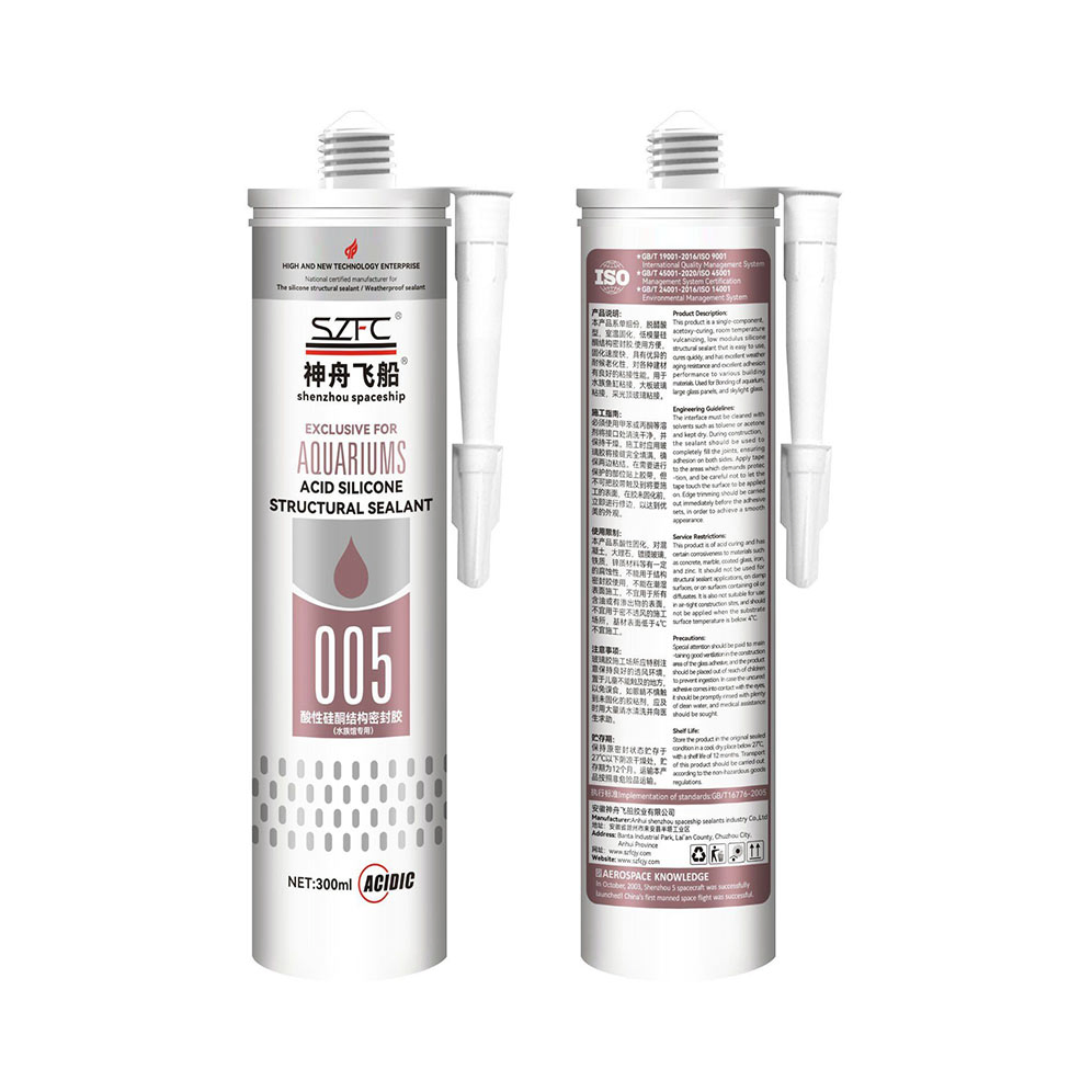 Acetic Cure Silicone Sealant Water Proof RTV Silicone Construction Adhesive High Elasticity Silicone Sealant