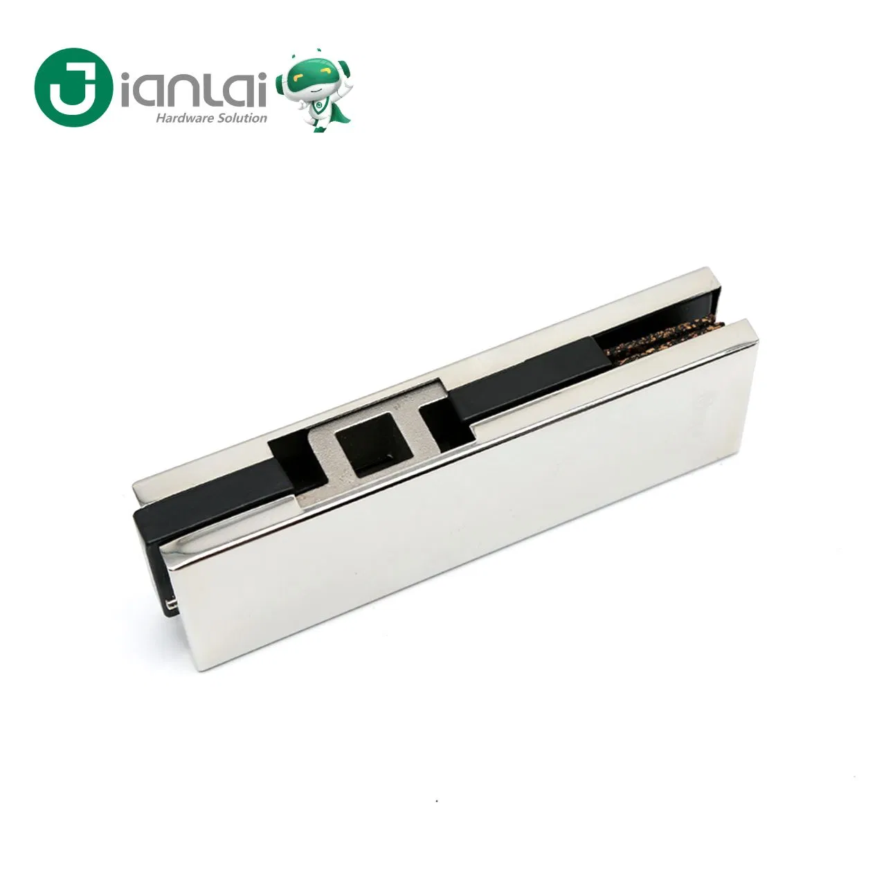 Durable Aluminum Alloy Glass Door Hardware Bottom Patch Fiffing