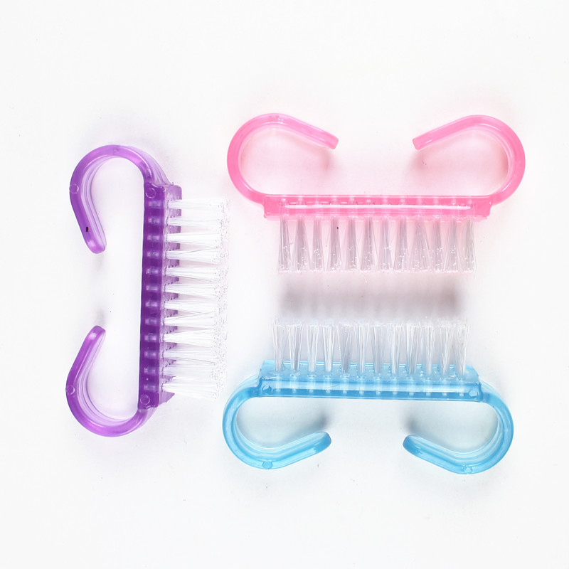 Plastic Nail Cleaning Tools Nail Art Dusting Brush