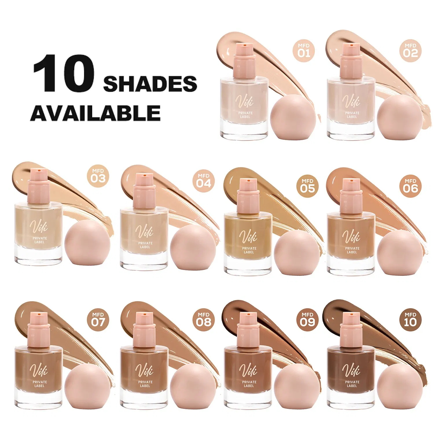 Sunscreen Liquid Foundation for All Skin Types Full Coverage Concealer Foundation