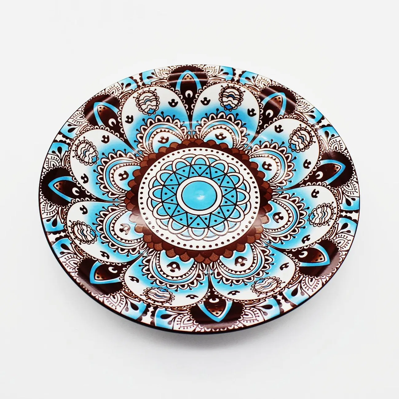 9.25"Soup Plate with Full Under Glaze Decal Ceramics Tableware Porcelainware