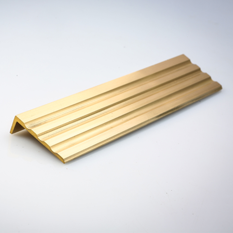 Copper Profile Extrusion Processing Manufacturer Customized Brass Profile L Stair Nosing Tile