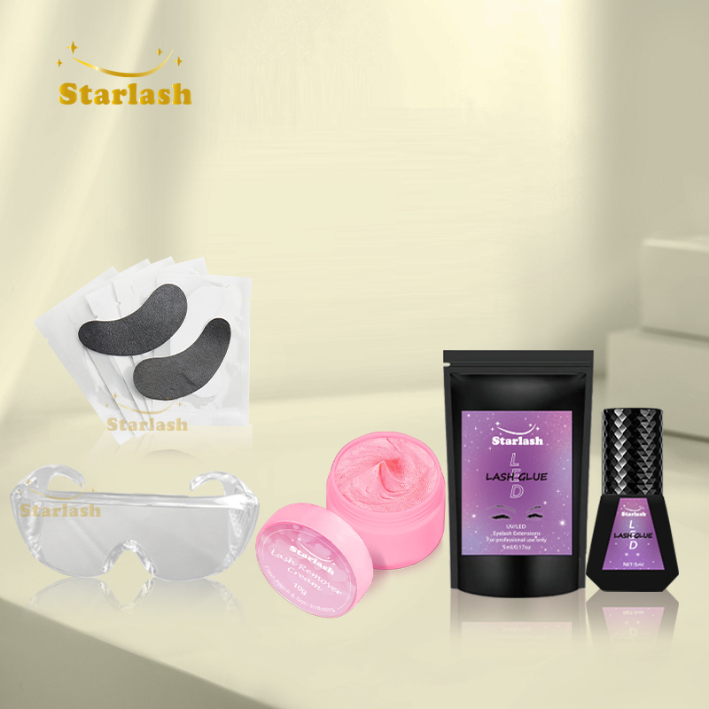 Starlash UV Lash Lamp Glue Remover Goggles Eye Pads Set
