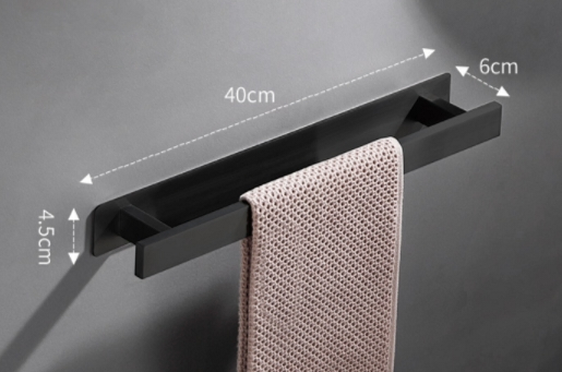 No Drill Wall-Mounted 304 Stainless Steel Bathroom Towel Rack