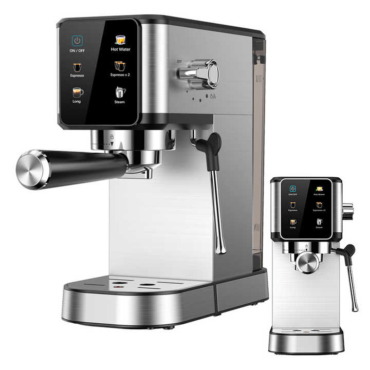 Automatic Ss Cappuccino Espresso Machine with 1.0L Transparent Tank