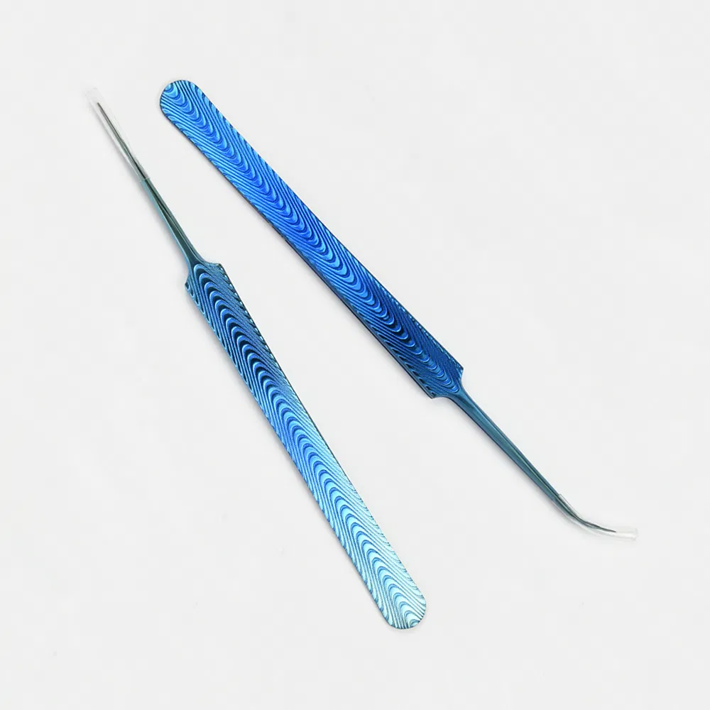 2 PCS Wholesale Stainless Steel Eyebrow Lash Tweezers Eyelashes Tweezer for Eyelash Extension Pointed Tip