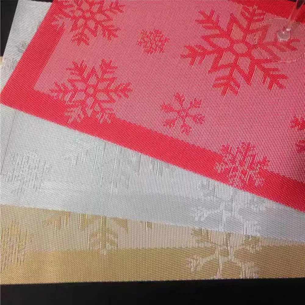 Kitchen Dining Table Place Mats Oil Heat & Water Resistant Vinyl Woven PVC Double Frame Placemat