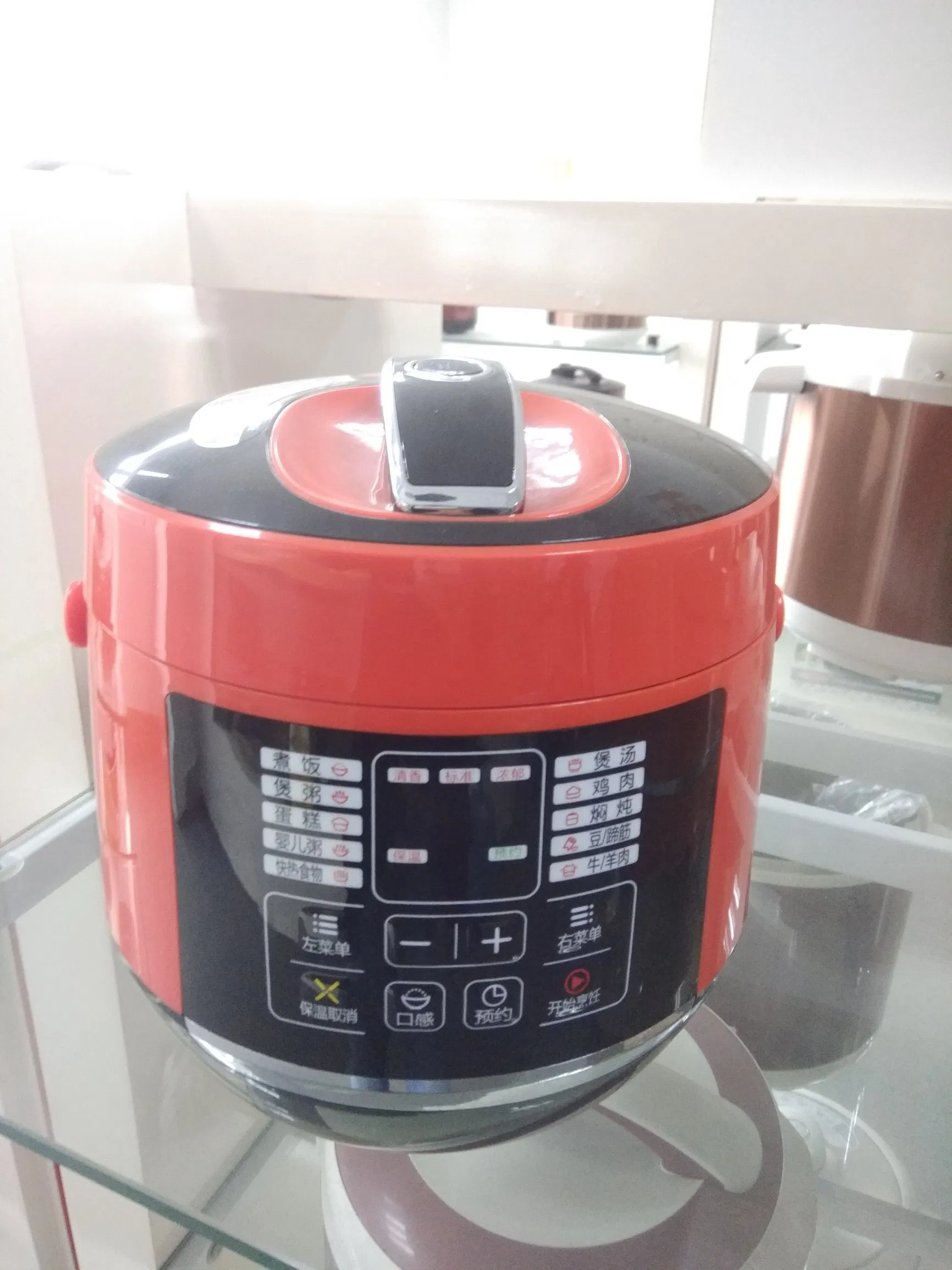 3L Small Size Plastic Housing Electric Pressure Cooker with Handles and Maifanshi Pot