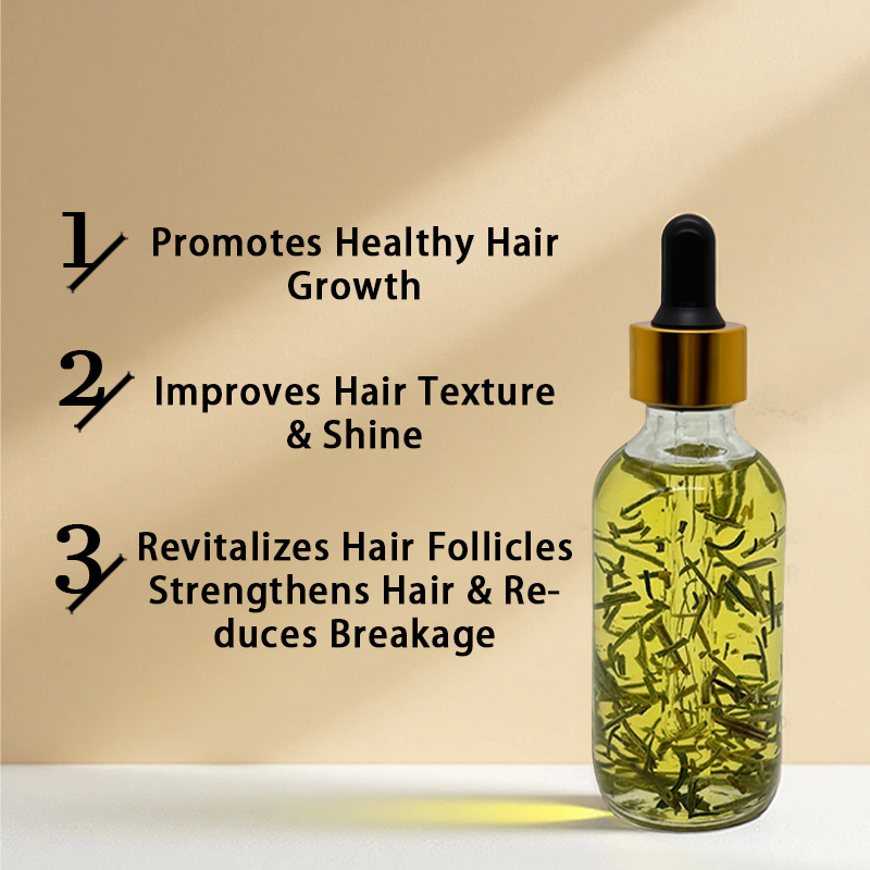 60ml Olive Oil Rosemary Essential Oil Hair Care Regrowth Herbal Anti Hair Loss Hair Plant Extract Essential Oil Serum