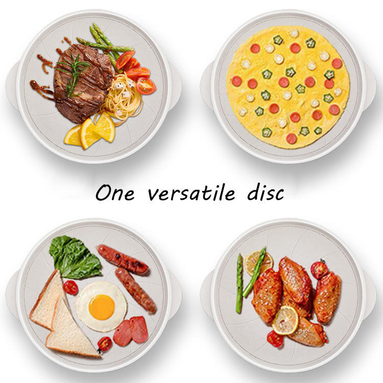 Wholesale Cast Iron Even-Heating BBQ Grill Pan with Double Handle