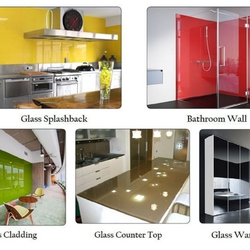 15mm Customizable Silkscreen Print Tempered Glass for Building Decorative Area
