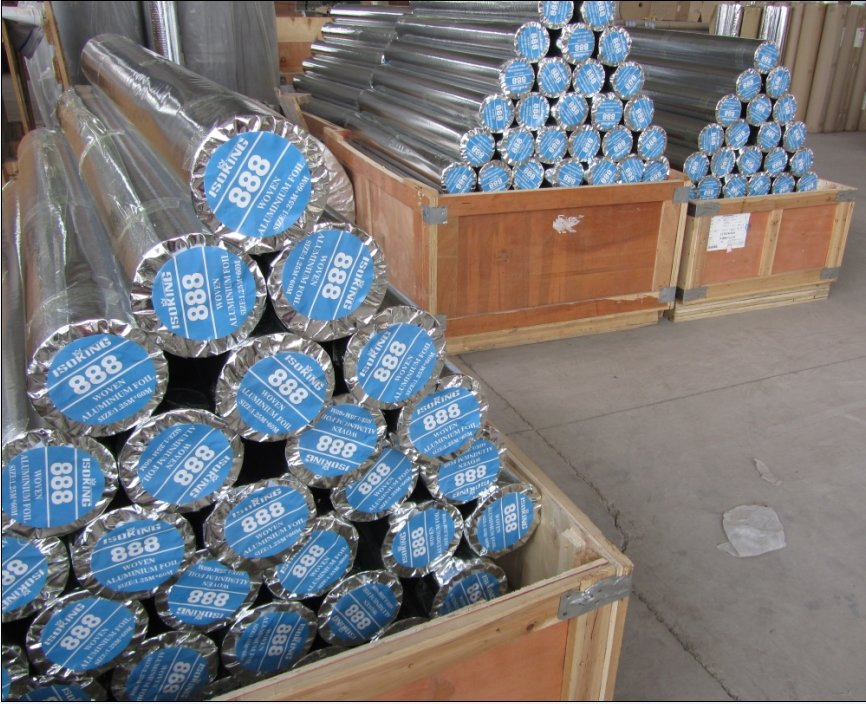 Reinforced Fiberglass Cloth Aluminum Foil for Ductwork and Steam Pipe