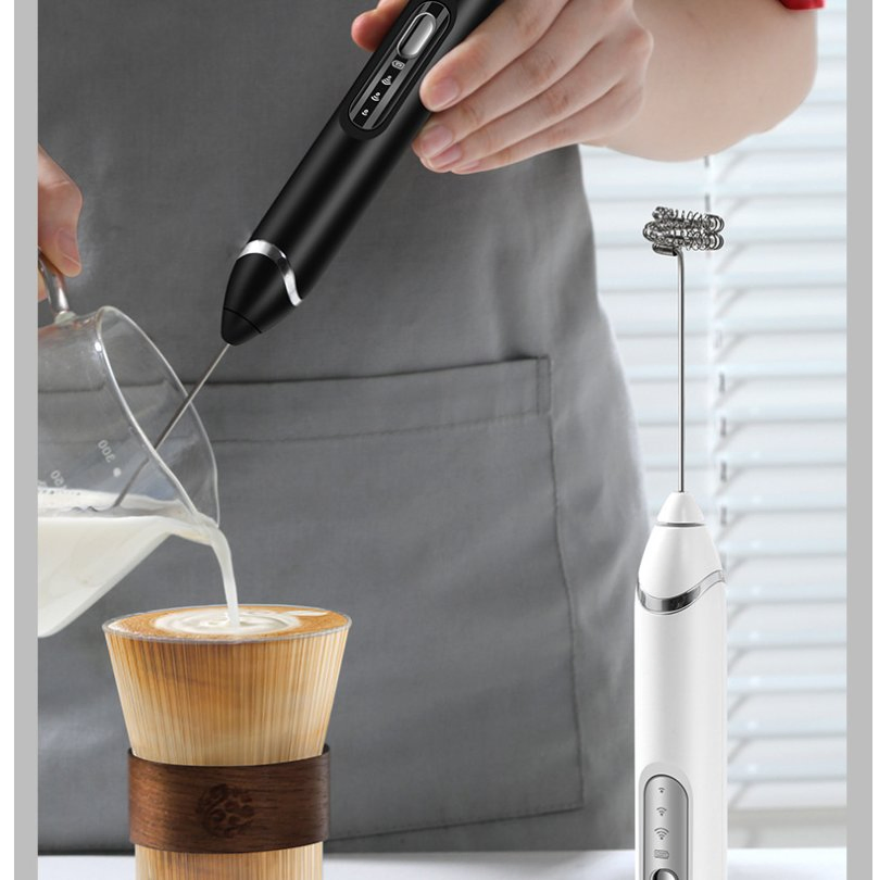 Premium Electric Milk Frother for Creamy Coffee and Lattes