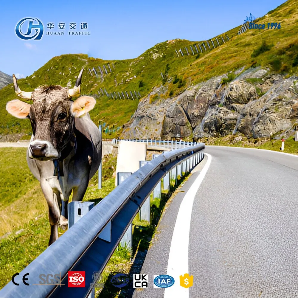 High Quality Stainless Steel Traffic Barrier W Beam Thrie Wave Galvanized Highway Guard Rails En1317 Standard with CE Certificate