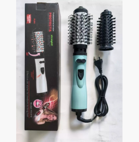 2-in-1 Automatic Hair Curler and Straightener, Multifunction Hot Air Brush with Constant Temperature, Volumizing and Hair-Protecting Design