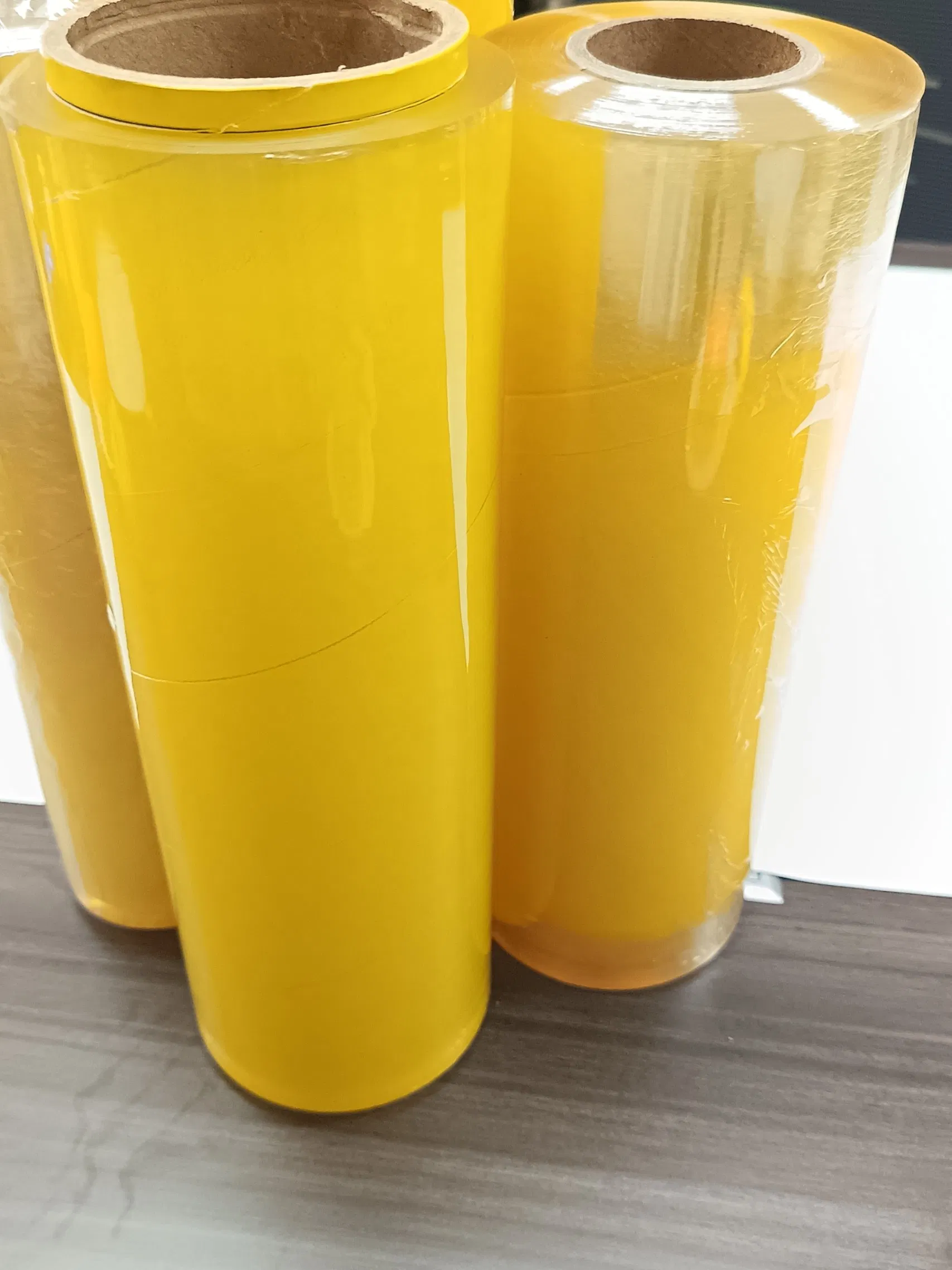Food Grade High Stretch Transparent Clear Jumbo Roll PVC Cling Film Wrap