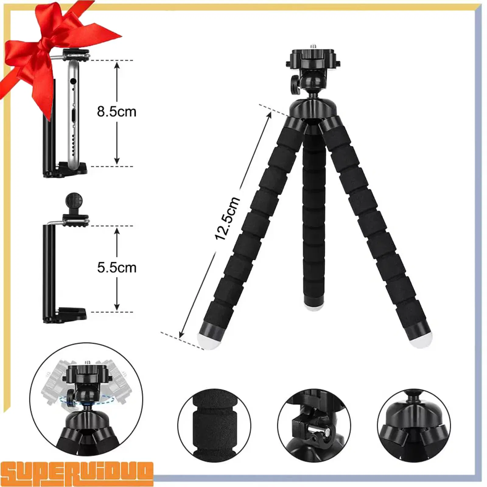 Гибкий мини-штатив Octopus для смартфона