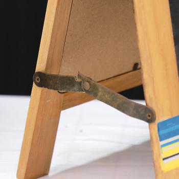 Wooden Display Stand Menu Holder with Chalkboard