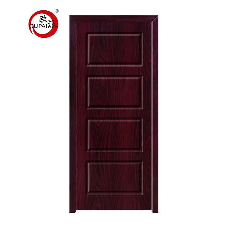 Top Sell Good Quality Solid Wooden Veneer Lobby Frosted Door