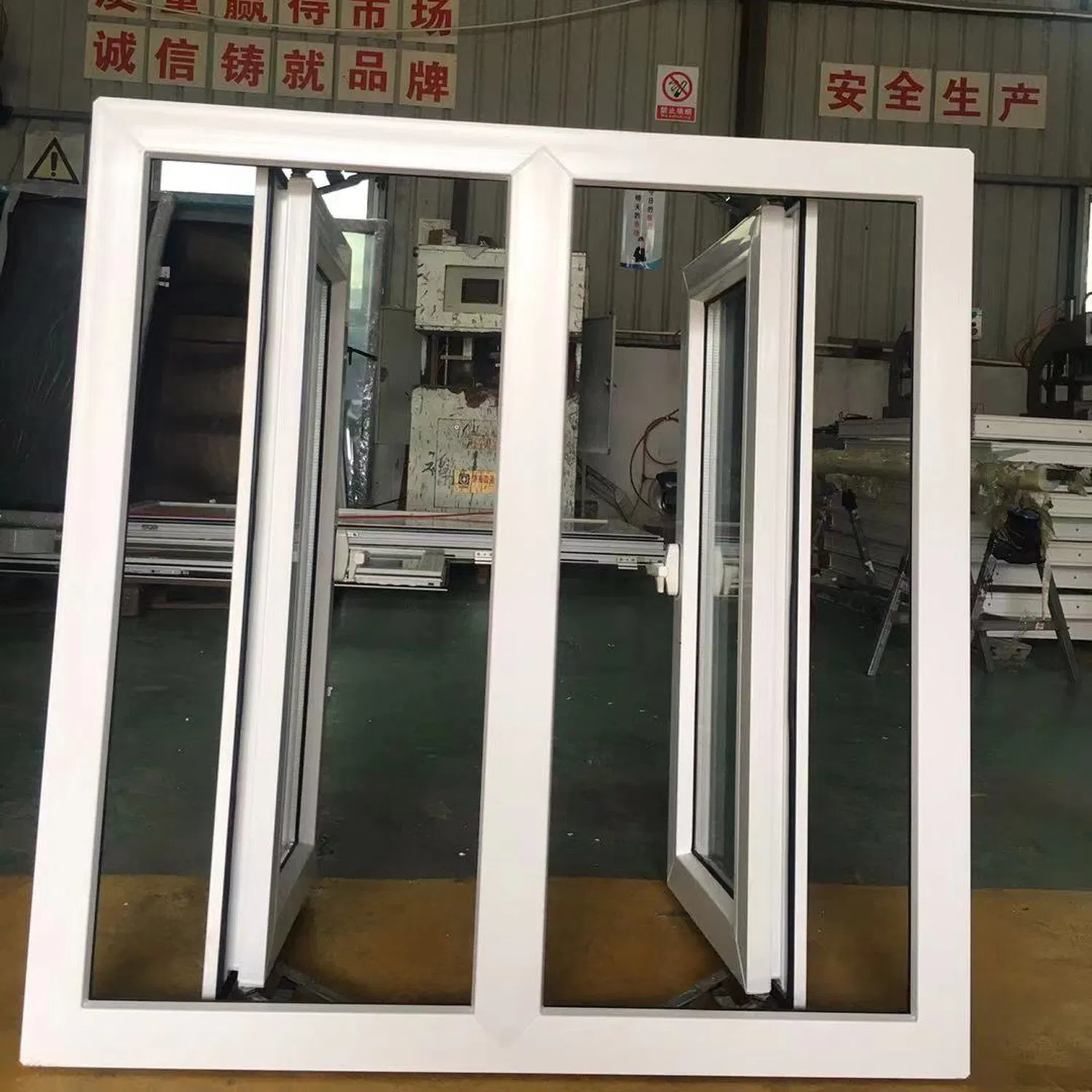 UPVC Hurricane Impact Casement Window with Color and Glass