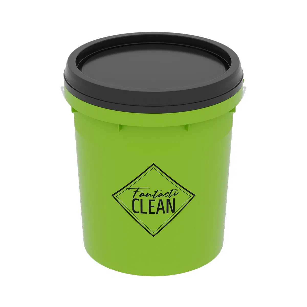 Fantasticlean 20L PP Clear Plastic Transparent Car Washing Bucket with Lid for Car Detailing Cleaning Tools