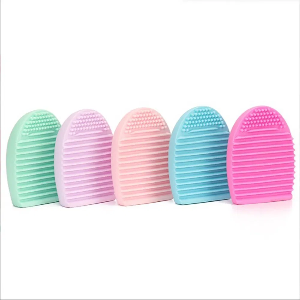 Silicone Brush Cleaner Egg Lazy Portable Rubbing Board Toy Fresh Pad