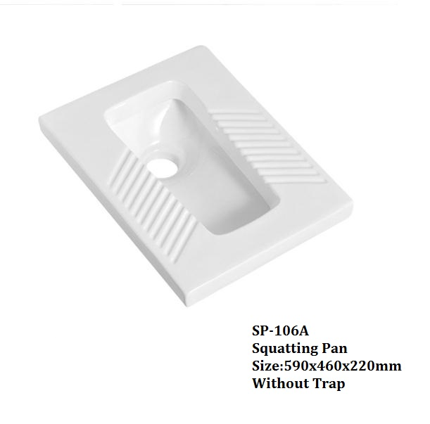 Ceramic Squatting Pan, Public Toilet, Sanitary Ware, Wc Pan