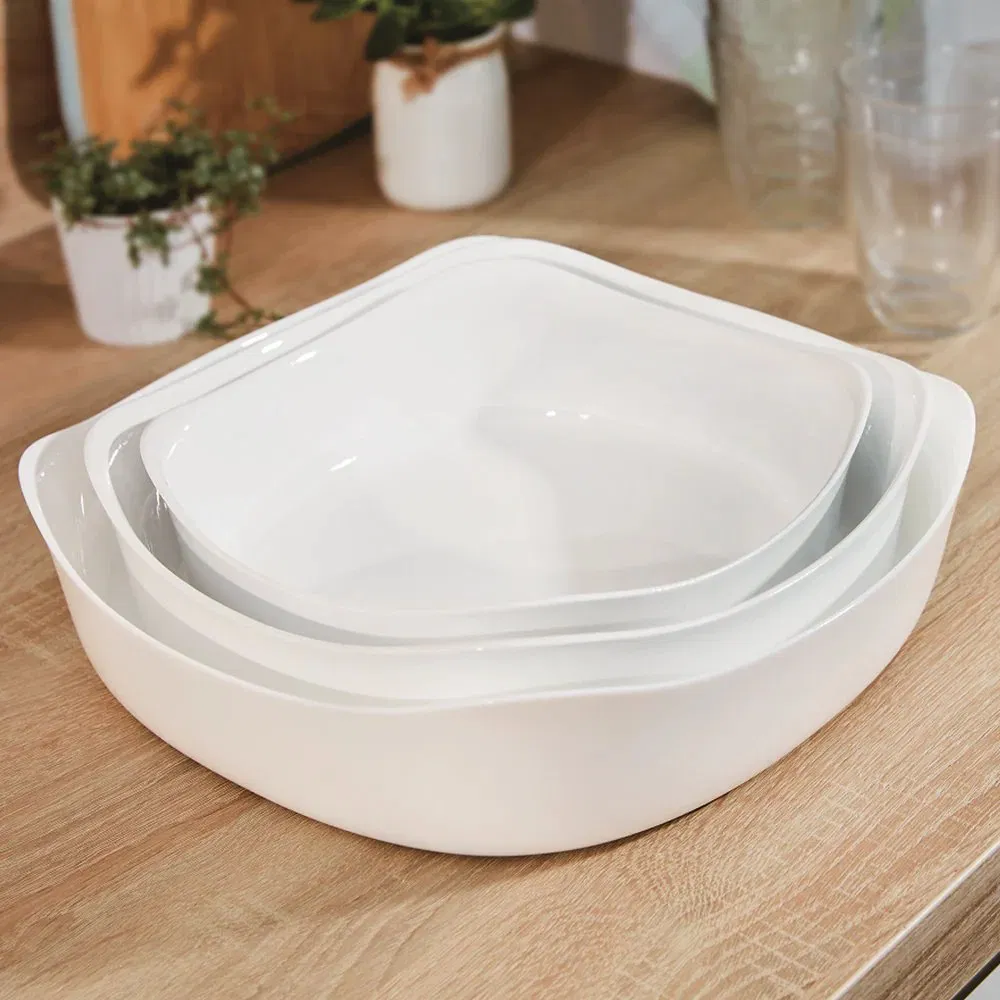 High-Quality Opal Glassware Baking Dish Set for Oven Use