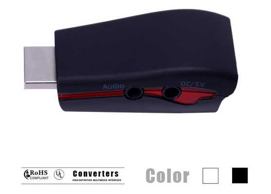 High Speed 1080P HDMI to VGA Adapter with Audio Output