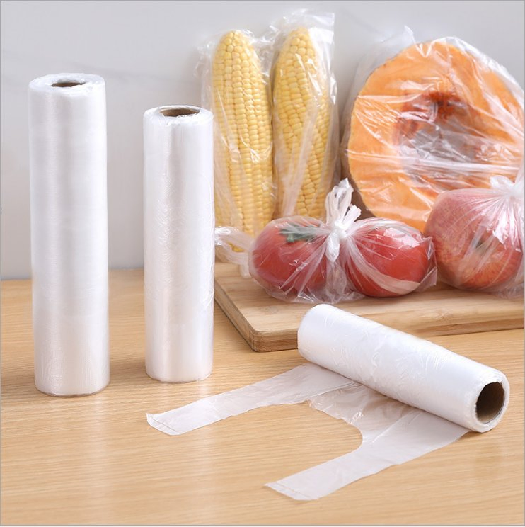Cheap Custom Fresh-Keeping Storage Bag Food Vegetable Supermarket Plastic Roll Bag