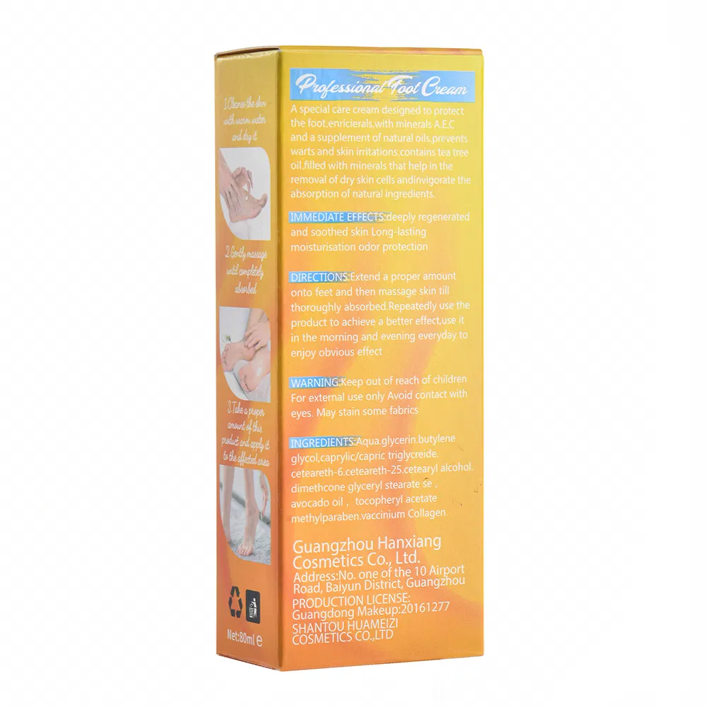 Intensive Foot Repair Cream for Deep Moisturization of Cracked Heels