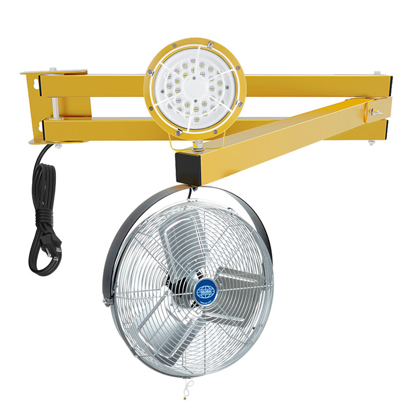 High-Intensity 50W Loading Dock Lights with Integrated Fan