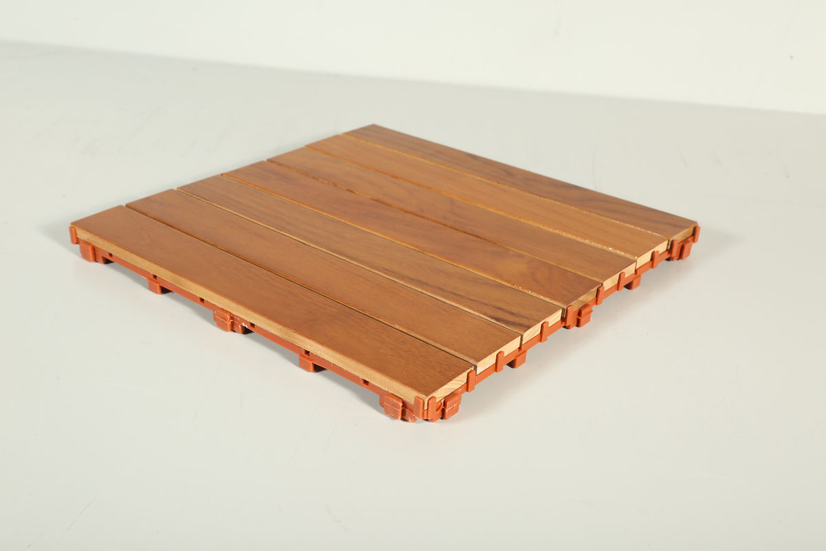 Exterior Floor Decking Wooden Deck Floor Tiles for Terrace and Balcony Panel Flooring