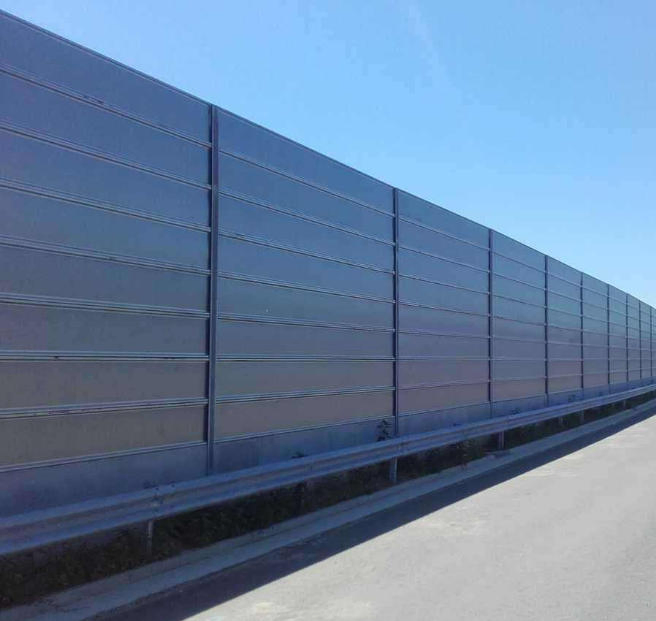 Weather Resistant Acoustic Barrier Aluminum Metal Concrete Panel Noise Reduction for Outdoor Use