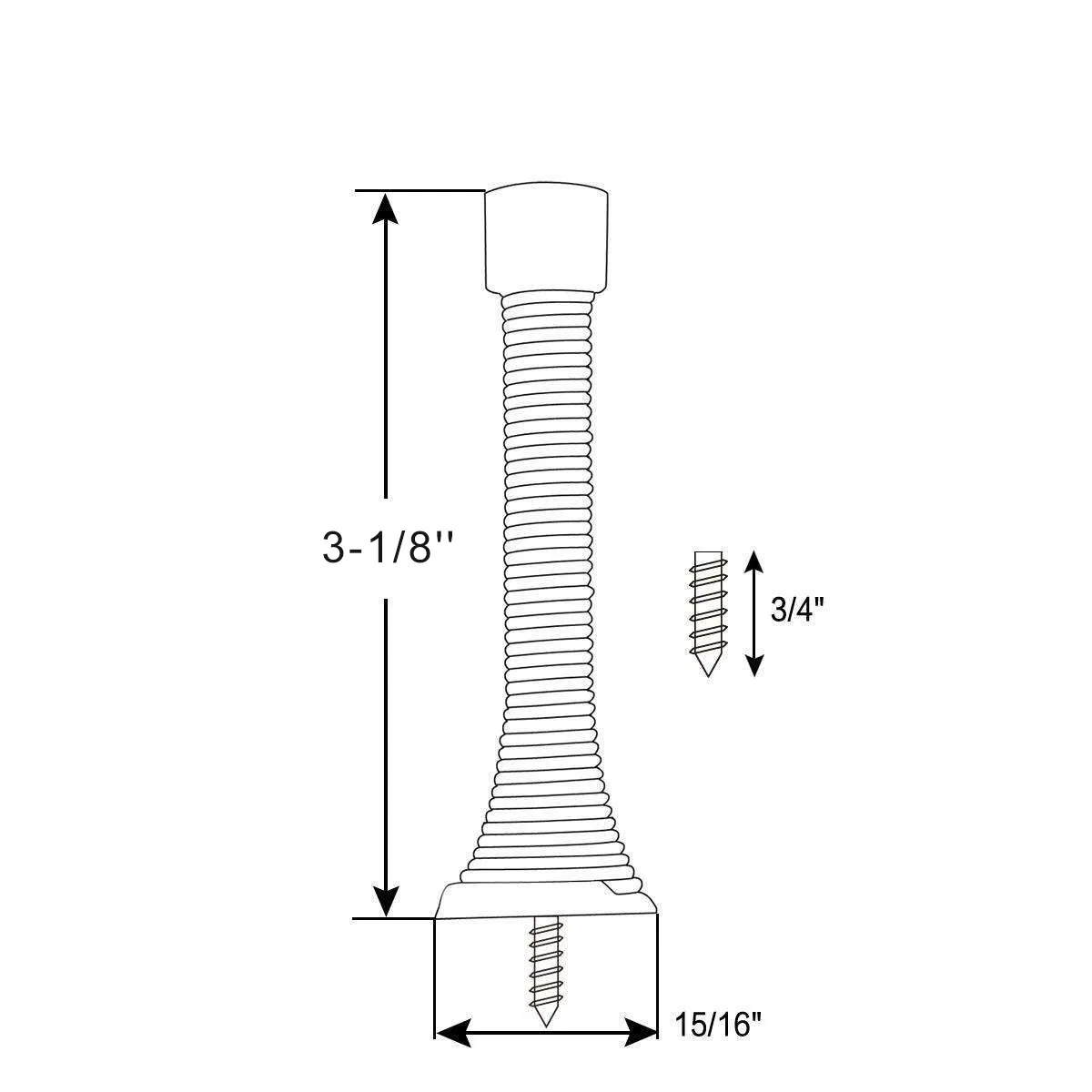 Custom Heavy Duty Windproof Flexible Rubber Spring Door Stops