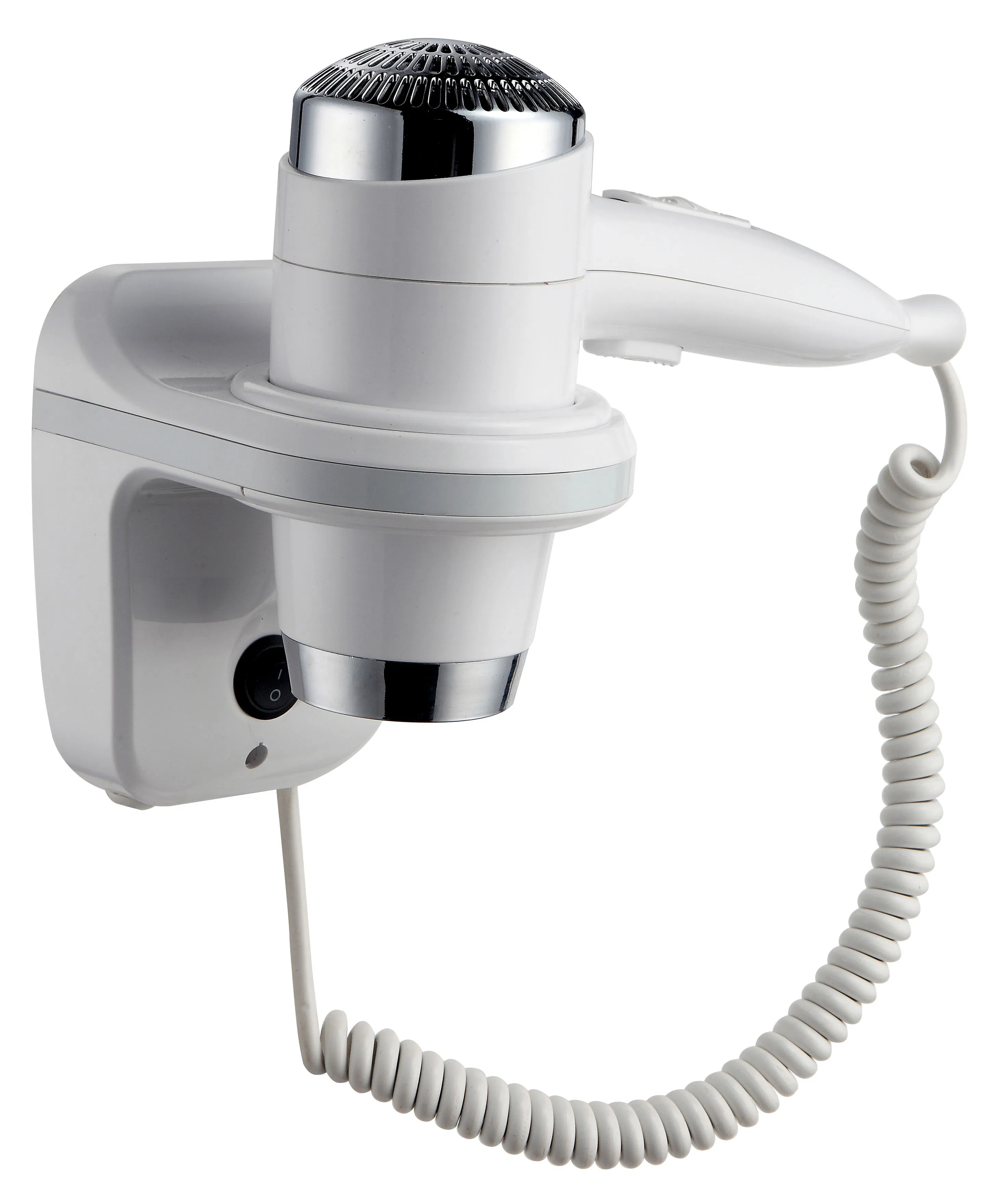 Factory Wholesale Newest 1600W High Power Hotel Hair Dryer Wall Mounted Bathroom Ionic Hair Blower Dryer with LED Light