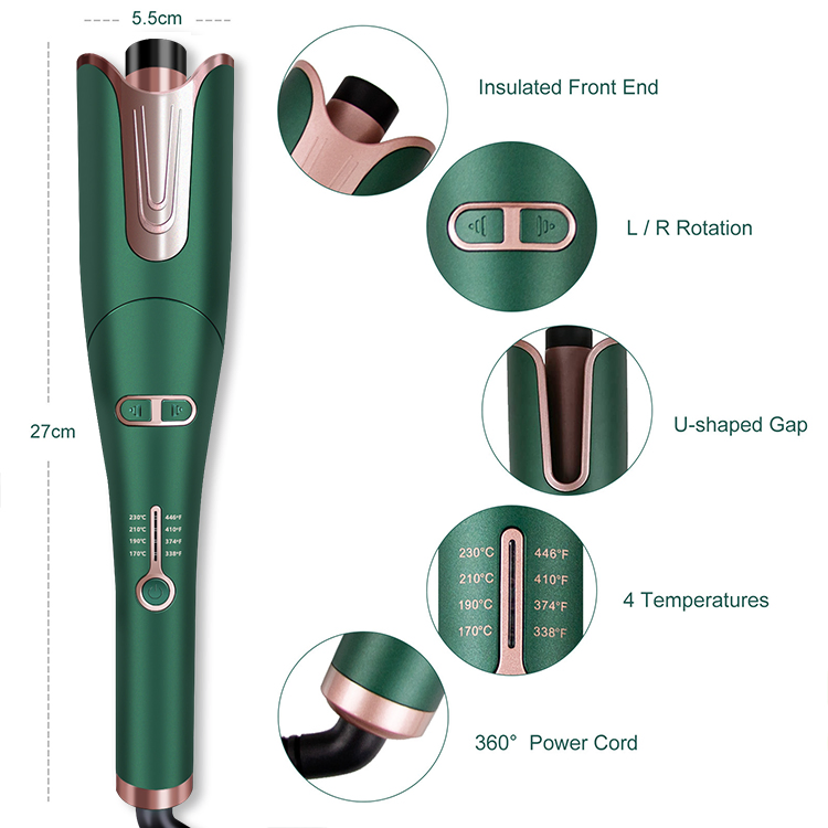Electric Automatic Hair Curler Rotating Ceramic Hair Curler Wave Machine Hair Styler Ceramic Curling Iron Wand