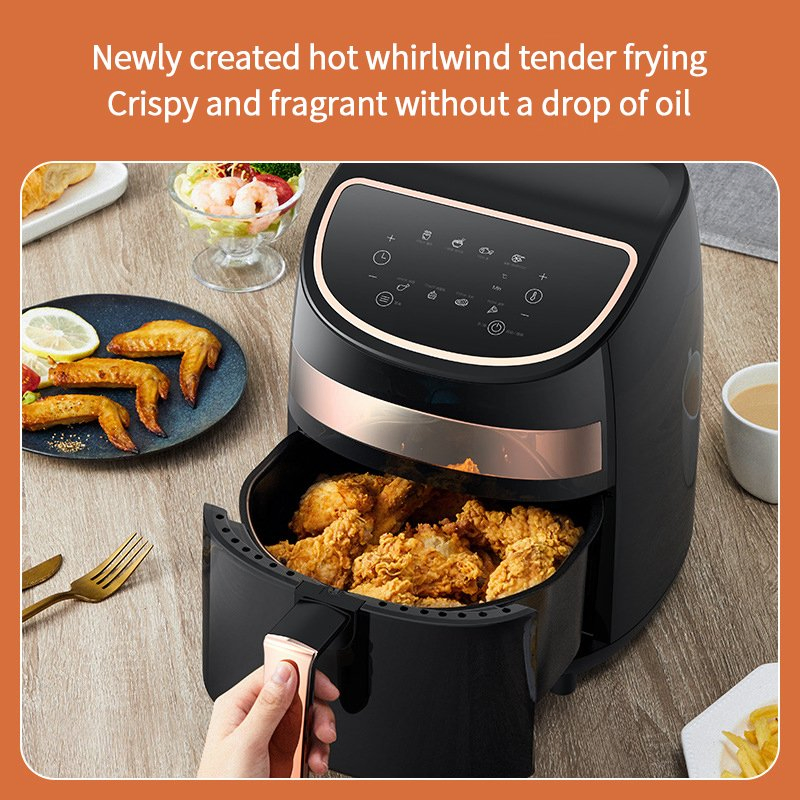 Air Fryer From Touch Screen Design Deerma Air Fryer