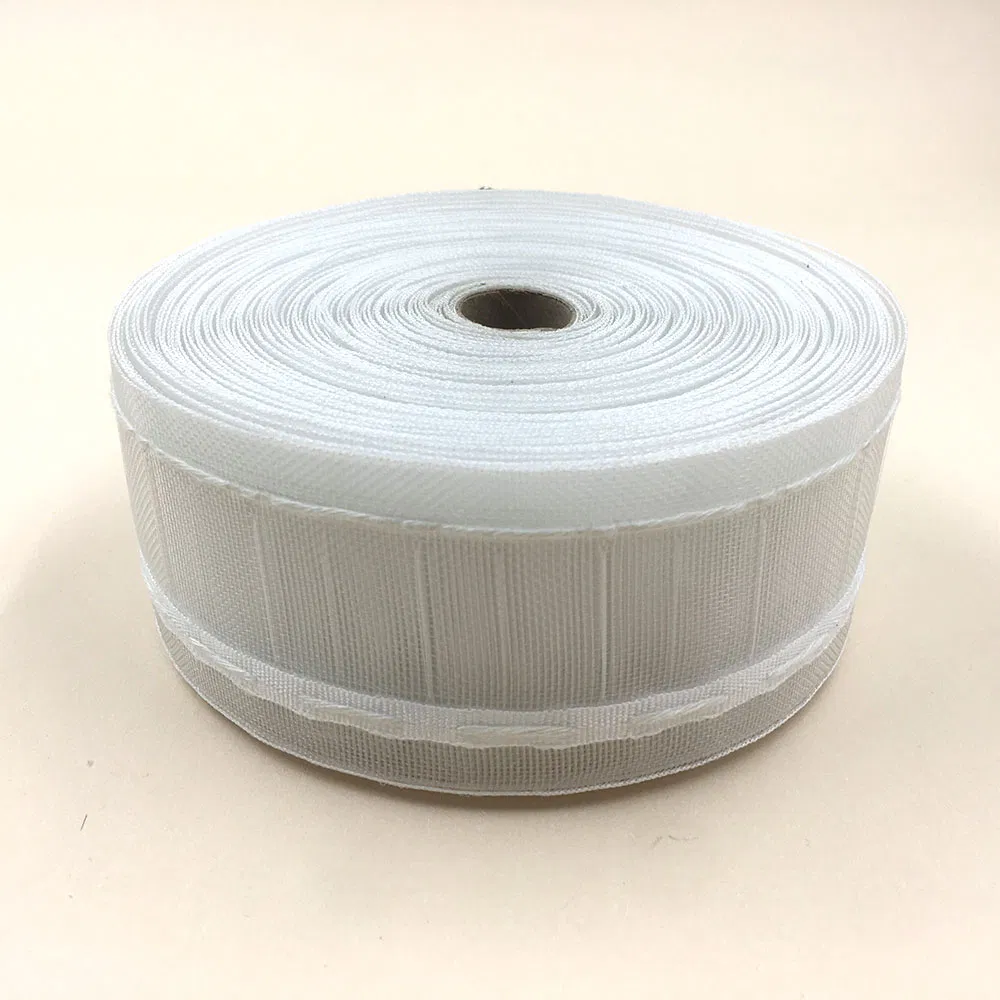 100% Polyester Curtain Wave Tape 75mm Transparent