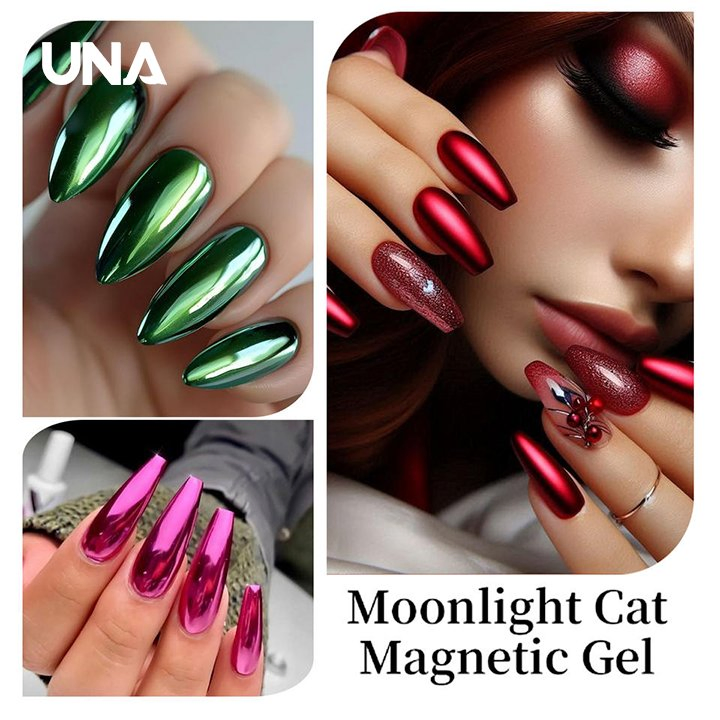 7.5ml Metallic Mirror Nail Polish No Bake Quick Dry Mirror Shine Nail Polish Multi-Color Glossy Light Luxury Nail Polish