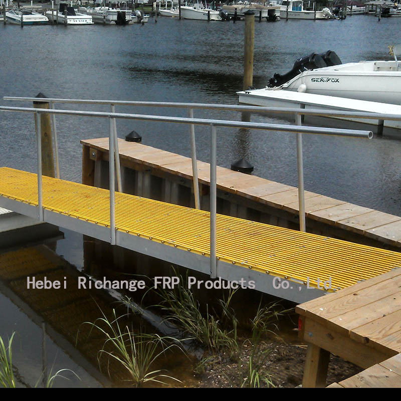 FRP Grating Plastic Rain Proof Fiberglass Grating Sturdy and Durable