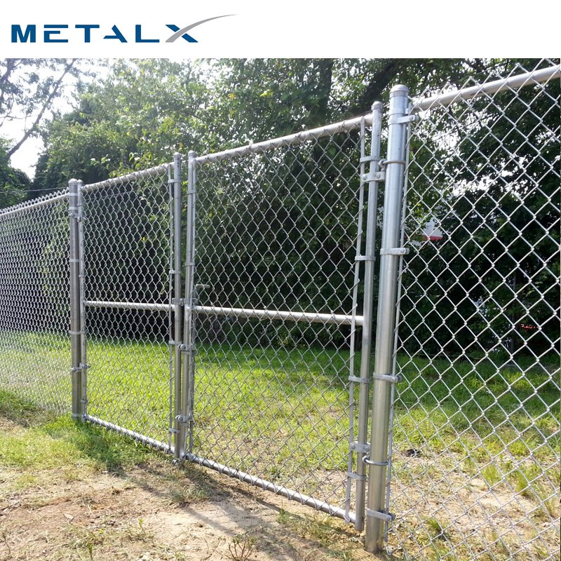 Chain Link Fence Barbed Wire Extension Arms Black Cyclone Fence Wire Mesh Chain Link Fence