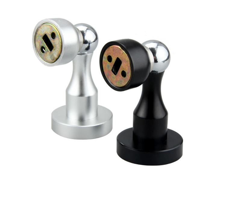 Magnet Buffer Stainless Steel Strong Magnetic Door Holder Hardware Floor Mounted Type Wooden Door Stopper
