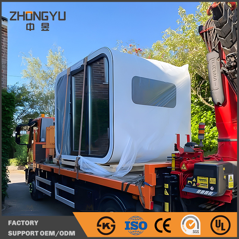 Fully Furnished Apple House Modular Living Residence Integrated Water Electricity System for Comfortable Daily Use Prefabricated Cabin