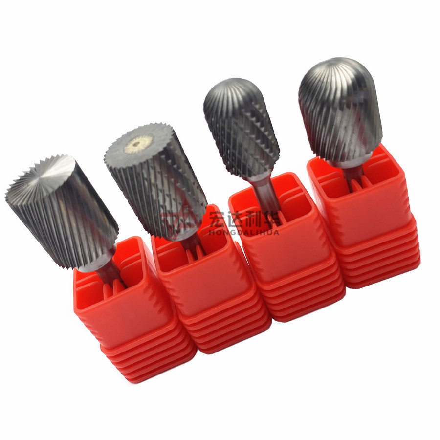 Tungsten Carbide Grinder Burrs Carving Tools Mini Rotary Cutting Burr Set 6mm Shank Bits Burrs for DIY Woodworking, Drill Engraving