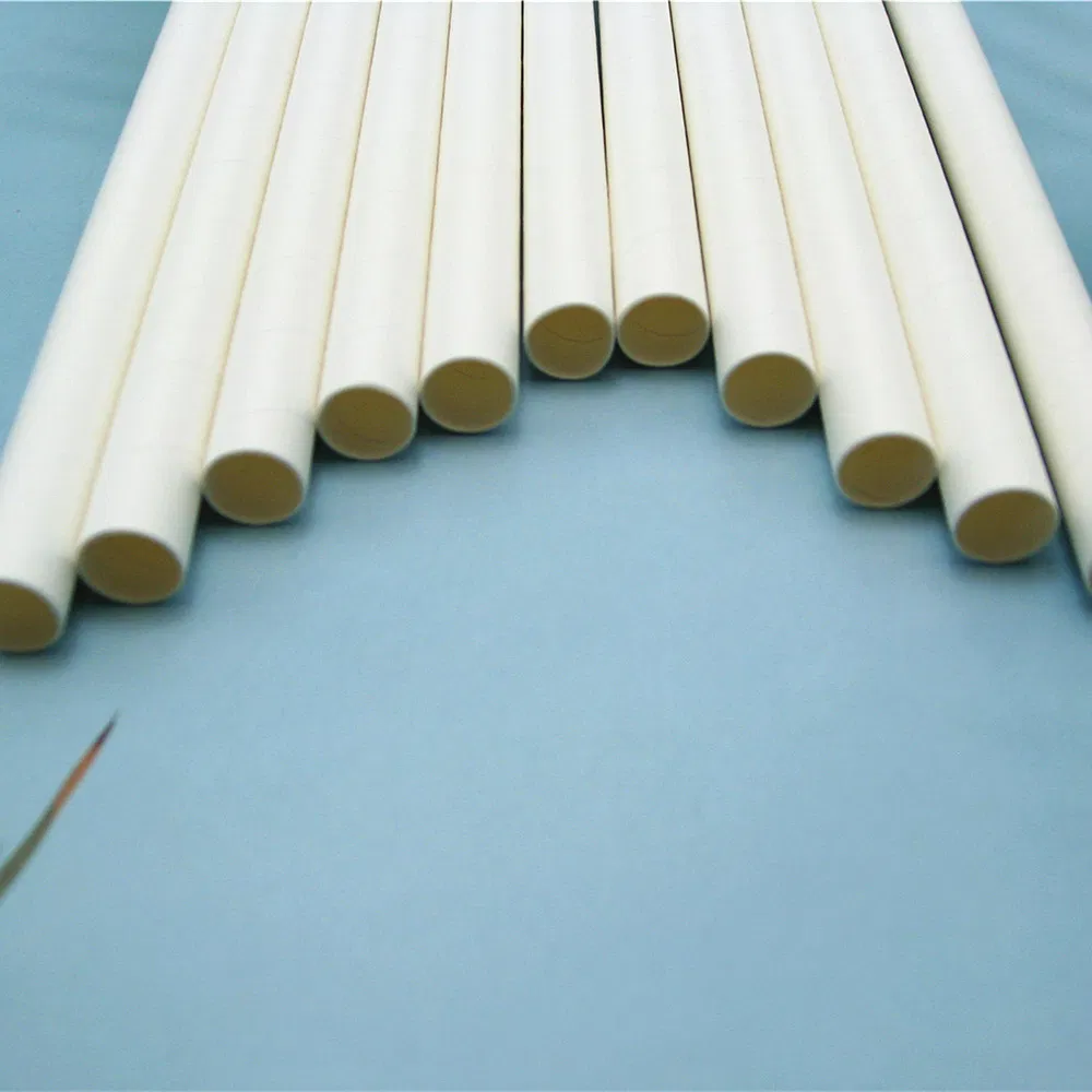 Disposable Paper Drinking Straws with White Color